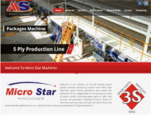 Tablet Screenshot of microstarmachines.com